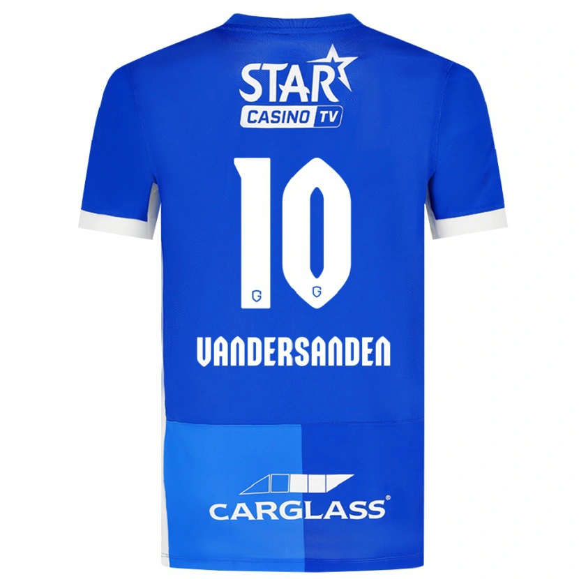 Danxen Hombre Camiseta Sien Vandersanden #10 Azulmedio Azulreal Blanco 1ª Equipación 2026/27 La Camisa México