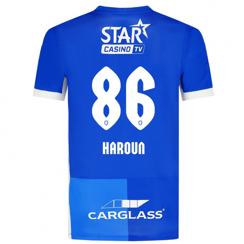 Danxen Hombre Camiseta Kenan Haroun #86 Azulmedio Azulreal Blanco 1ª Equipación 2026/27 La Camisa México