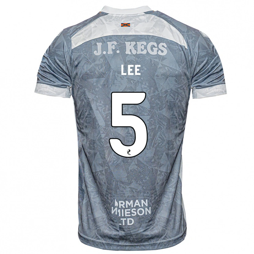 Danxen Hombre Camiseta Brodie Lee #5 Gris Pizarra Claro 2ª Equipación 2026/27 La Camisa México