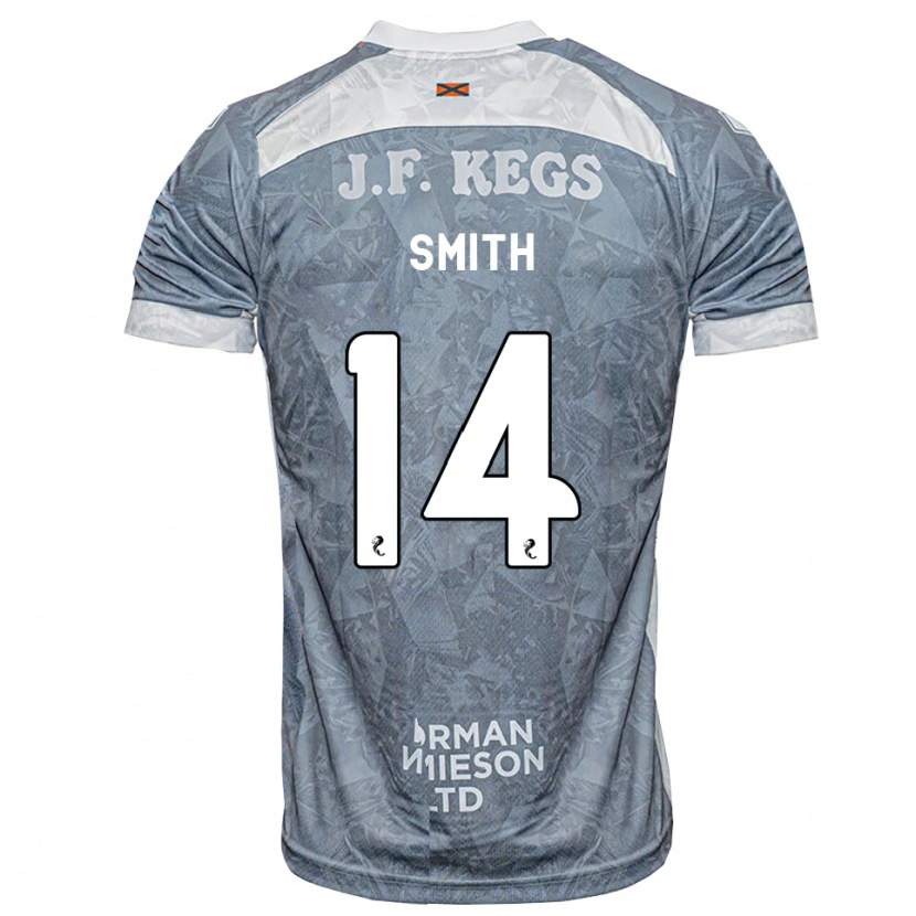 Danxen Hombre Camiseta Ellis Smith #14 Gris Pizarra Claro 2ª Equipación 2026/27 La Camisa México
