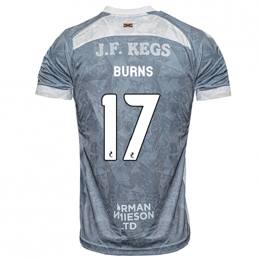 Danxen Hombre Camiseta Megan Burns #17 Gris Pizarra Claro 2ª Equipación 2026/27 La Camisa México