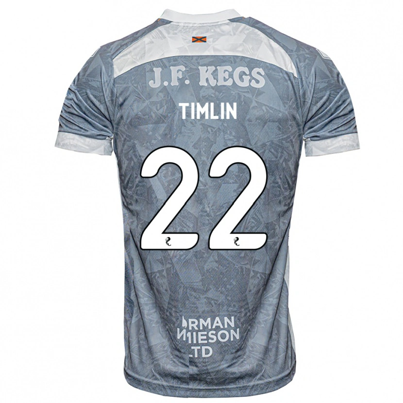Danxen Hombre Camiseta Sophie Timlin #22 Gris Pizarra Claro 2ª Equipación 2026/27 La Camisa México