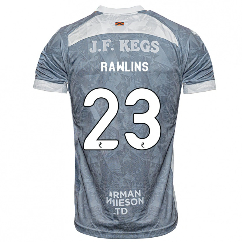 Danxen Hombre Camiseta Joshua Rawlins #23 Gris Pizarra Claro 2ª Equipación 2026/27 La Camisa México