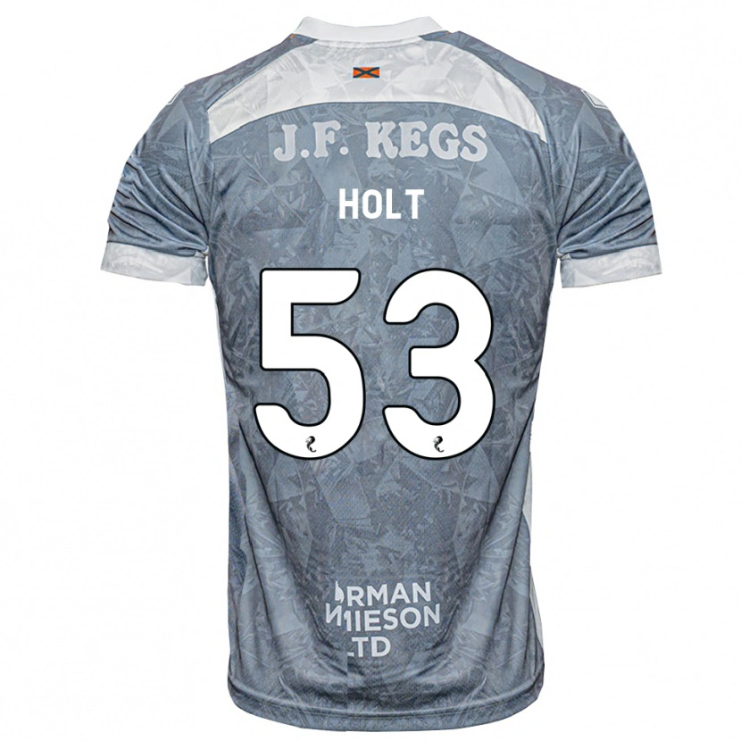 Danxen Hombre Camiseta Josh Holt #53 Gris Pizarra Claro 2ª Equipación 2026/27 La Camisa México