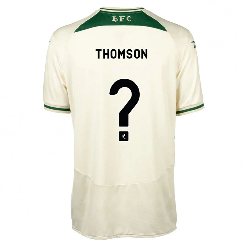 Danxen Hombre Camiseta Jackson Thomson #0 Blanco Verde Bosque 2ª Equipación 2026/27 La Camisa México