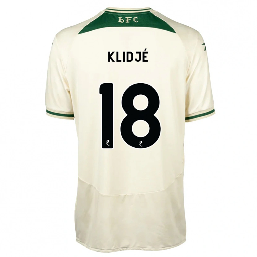 Danxen Hombre Camiseta Thibault Klidjé #18 Blanco Verde Bosque 2ª Equipación 2026/27 La Camisa México