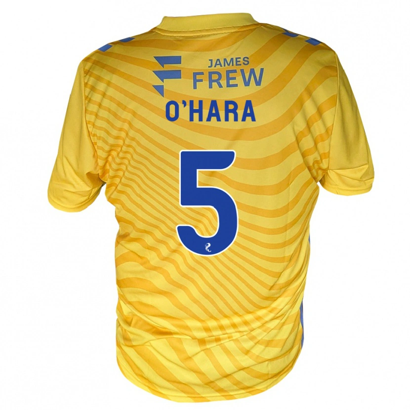 Danxen Hombre Camiseta Mark O'hara #5 Azul Real Amarillo 2ª Equipación 2026/27 La Camisa México