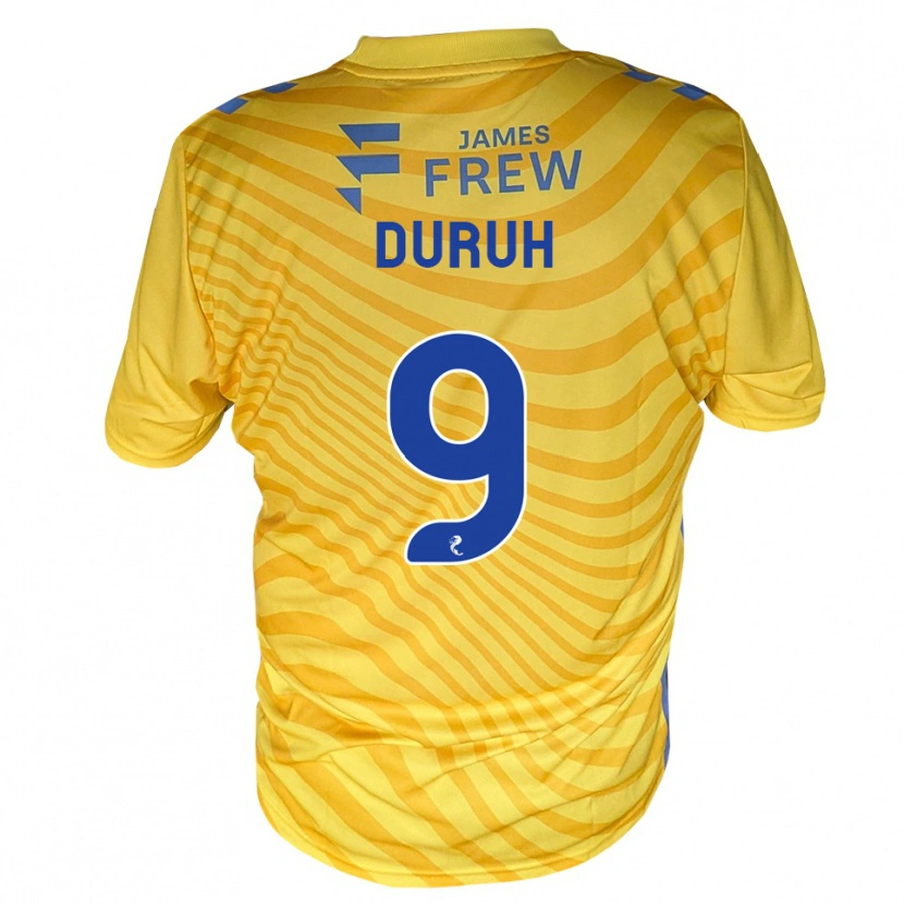 Danxen Hombre Camiseta Samuel Duruh #9 Azul Real Amarillo 2ª Equipación 2026/27 La Camisa México