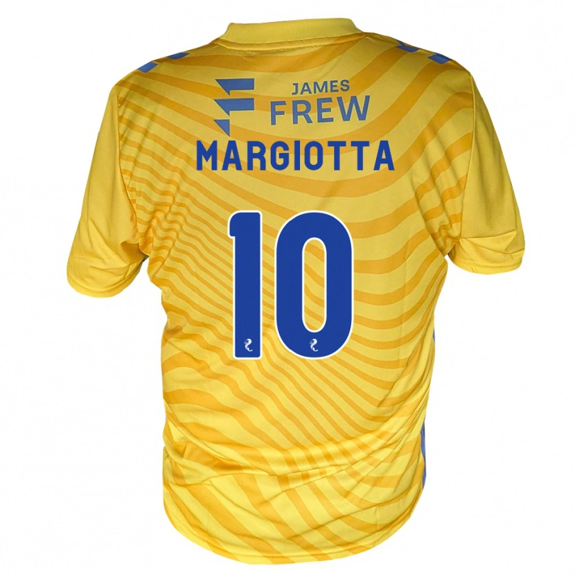 Danxen Hombre Camiseta Remo Margiotta #10 Azul Real Amarillo 2ª Equipación 2026/27 La Camisa México