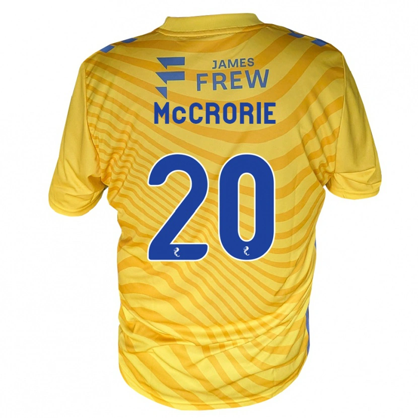 Danxen Hombre Camiseta Robby Mccrorie #20 Azul Real Amarillo 2ª Equipación 2026/27 La Camisa México
