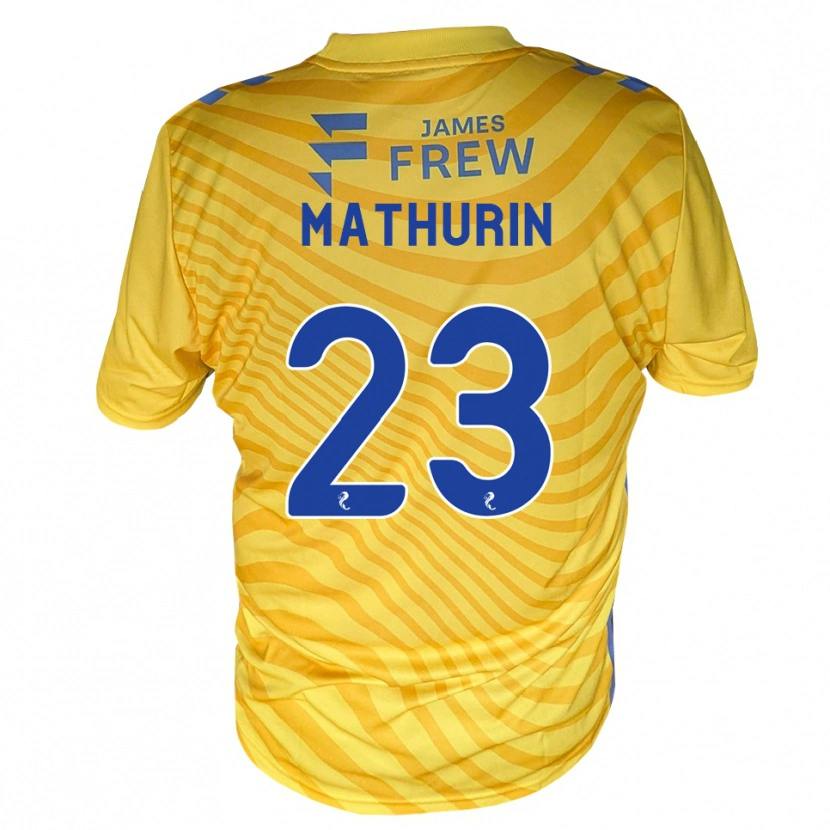 Danxen Hombre Camiseta Roshaun Mathurin #23 Azul Real Amarillo 2ª Equipación 2026/27 La Camisa México