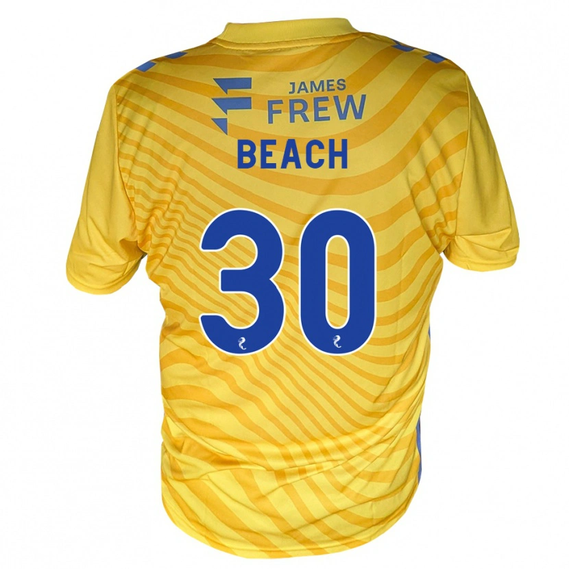 Danxen Hombre Camiseta Eddie Beach #30 Azul Real Amarillo 2ª Equipación 2026/27 La Camisa México