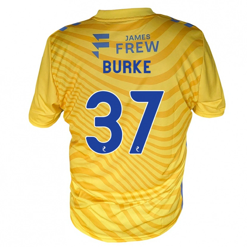 Danxen Hombre Camiseta Cole Burke #37 Azul Real Amarillo 2ª Equipación 2026/27 La Camisa México