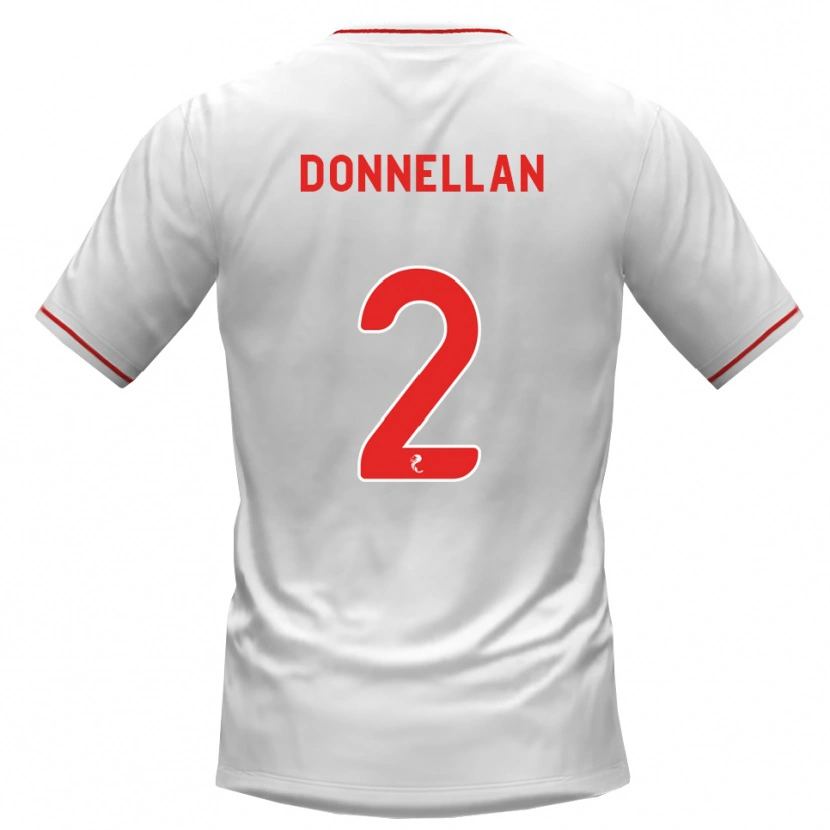 Danxen Hombre Camiseta Shaun Donnellan #2 Blanco Rojo 2ª Equipación 2026/27 La Camisa México