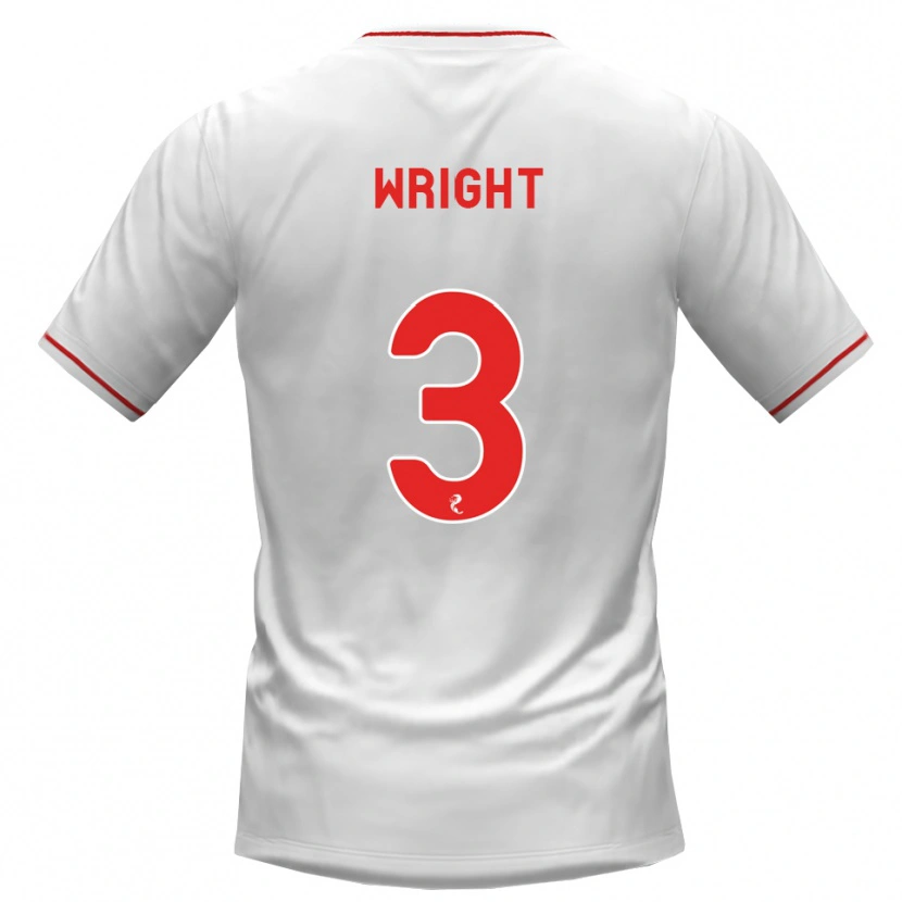 Danxen Hombre Camiseta Duncan Wright #3 Blanco Rojo 2ª Equipación 2026/27 La Camisa México