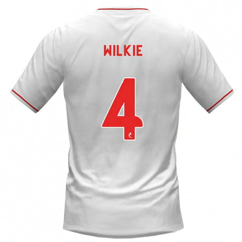 Danxen Hombre Camiseta Jack Wilkie #4 Blanco Rojo 2ª Equipación 2026/27 La Camisa México