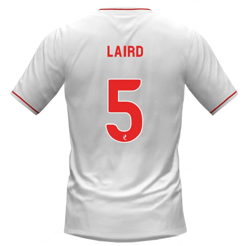 Danxen Hombre Camiseta Summer Laird #5 Blanco Rojo 2ª Equipación 2026/27 La Camisa México