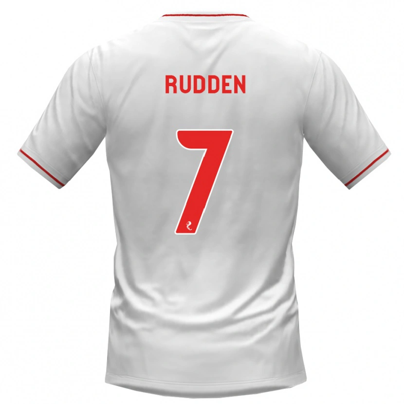 Danxen Hombre Camiseta Zak Rudden #7 Blanco Rojo 2ª Equipación 2026/27 La Camisa México