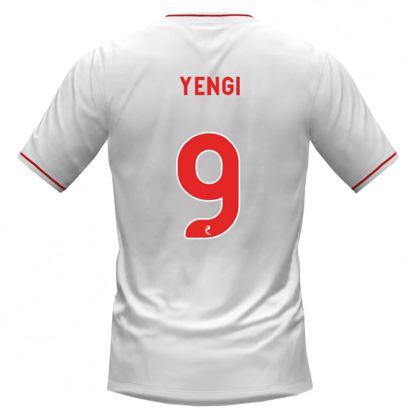 Danxen Hombre Camiseta Tete Yengi #9 Blanco Rojo 2ª Equipación 2026/27 La Camisa México