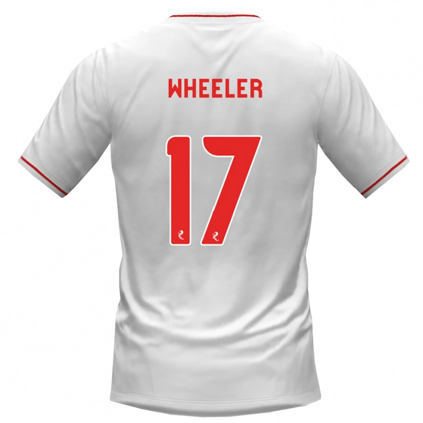 Danxen Hombre Camiseta Jessica Wheeler #17 Blanco Rojo 2ª Equipación 2026/27 La Camisa México