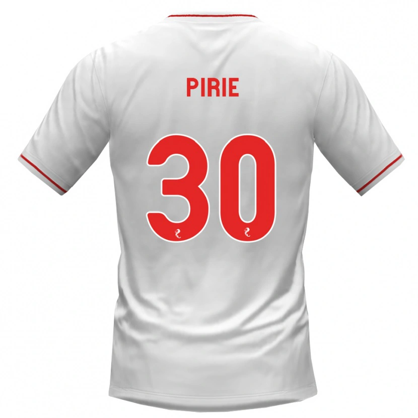 Danxen Hombre Camiseta Rachel Pirie #30 Blanco Rojo 2ª Equipación 2026/27 La Camisa México