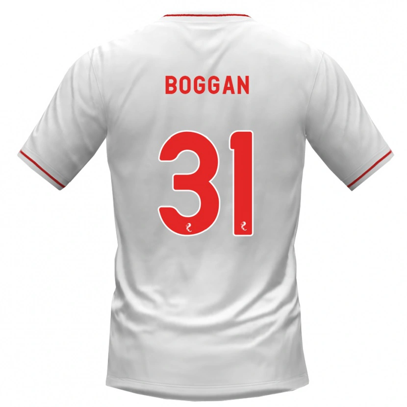 Danxen Hombre Camiseta Joe Boggan #31 Blanco Rojo 2ª Equipación 2026/27 La Camisa México
