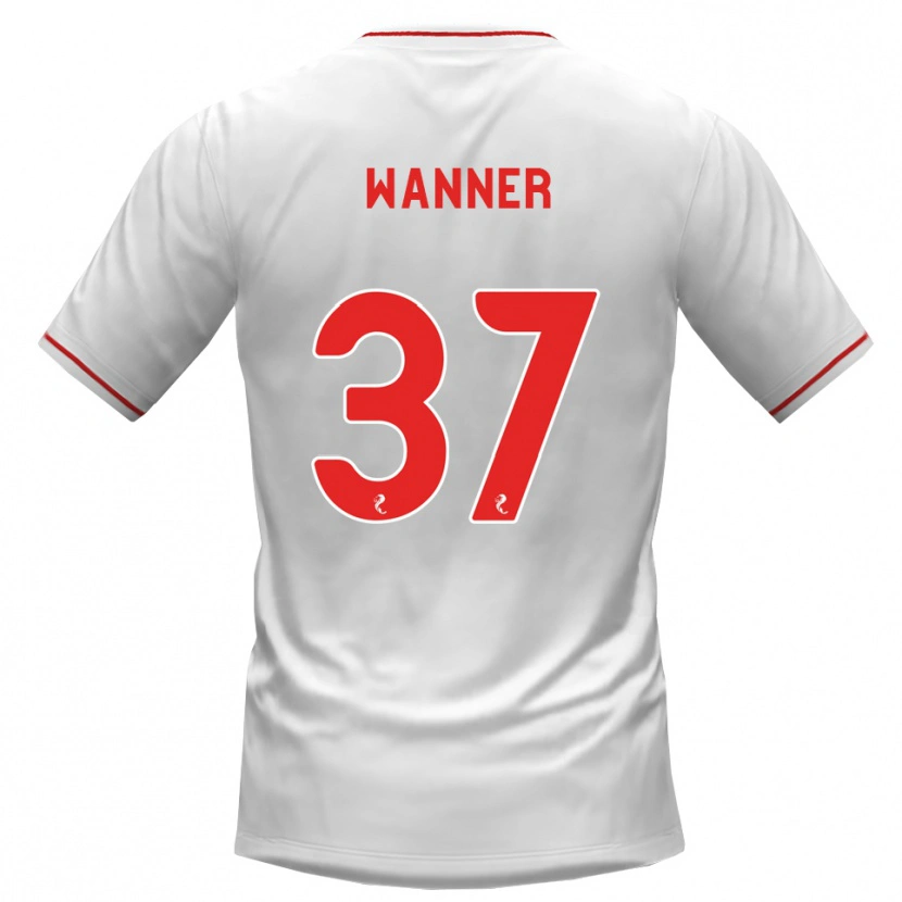 Danxen Hombre Camiseta Jannik Wanner #37 Blanco Rojo 2ª Equipación 2026/27 La Camisa México