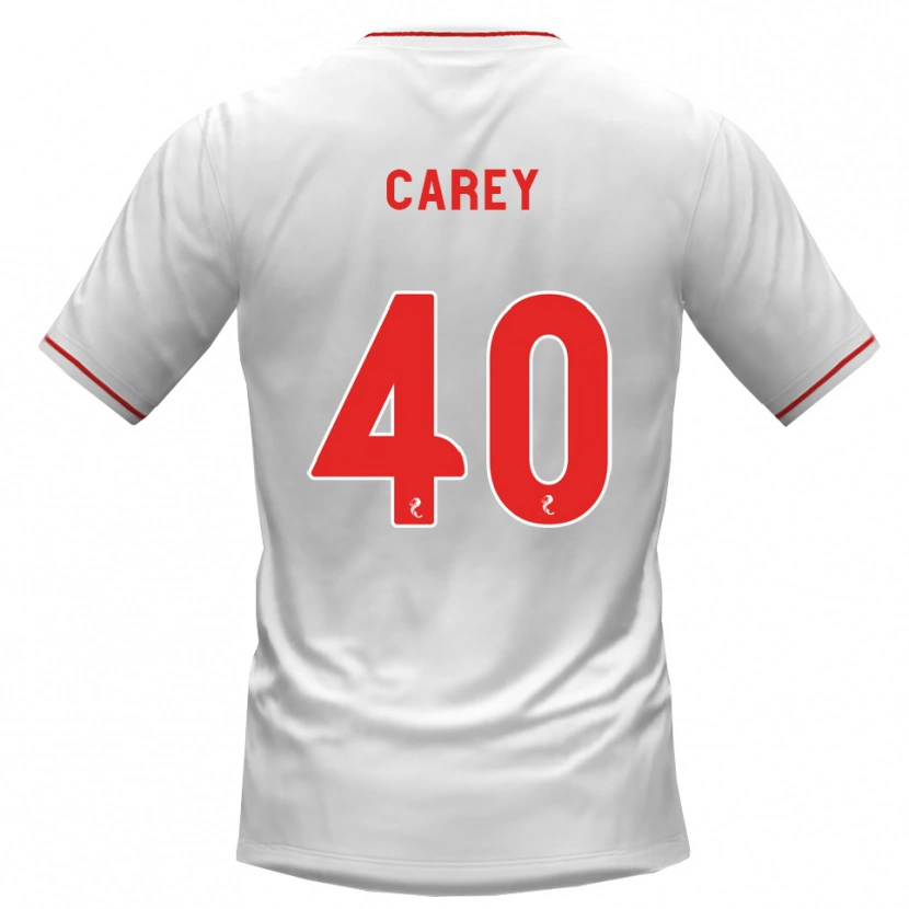 Danxen Hombre Camiseta Graham Carey #40 Blanco Rojo 2ª Equipación 2026/27 La Camisa México