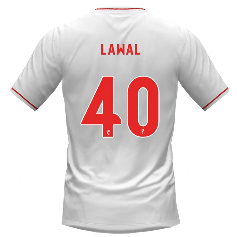 Danxen Hombre Camiseta Samson Lawal #40 Blanco Rojo 2ª Equipación 2026/27 La Camisa México