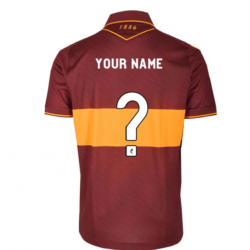 Danxen Hombre Camiseta Su Nombre #0 Naranja Granate 2ª Equipación 2026/27 La Camisa México