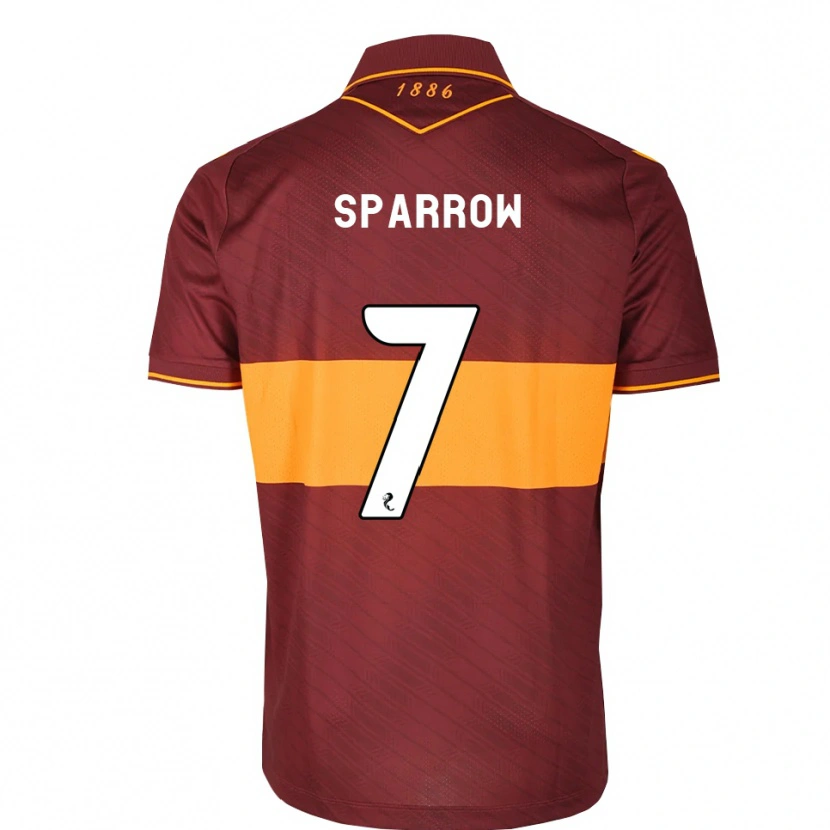 Danxen Hombre Camiseta Tom Sparrow #7 Naranja Granate 2ª Equipación 2026/27 La Camisa México