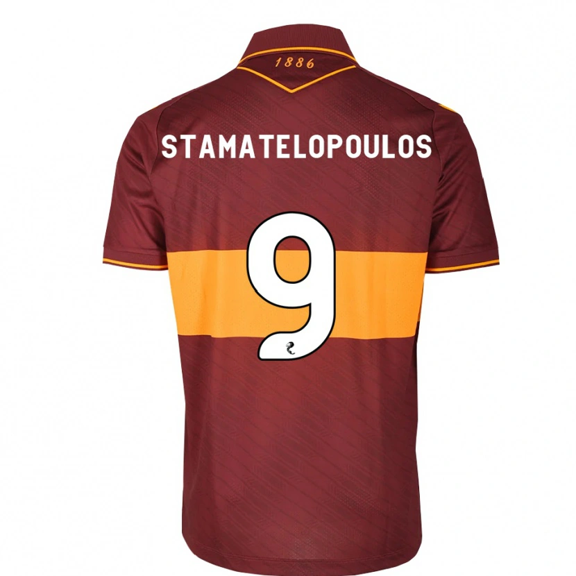Danxen Hombre Camiseta Apostolos Stamatelopoulos #9 Naranja Granate 2ª Equipación 2026/27 La Camisa México