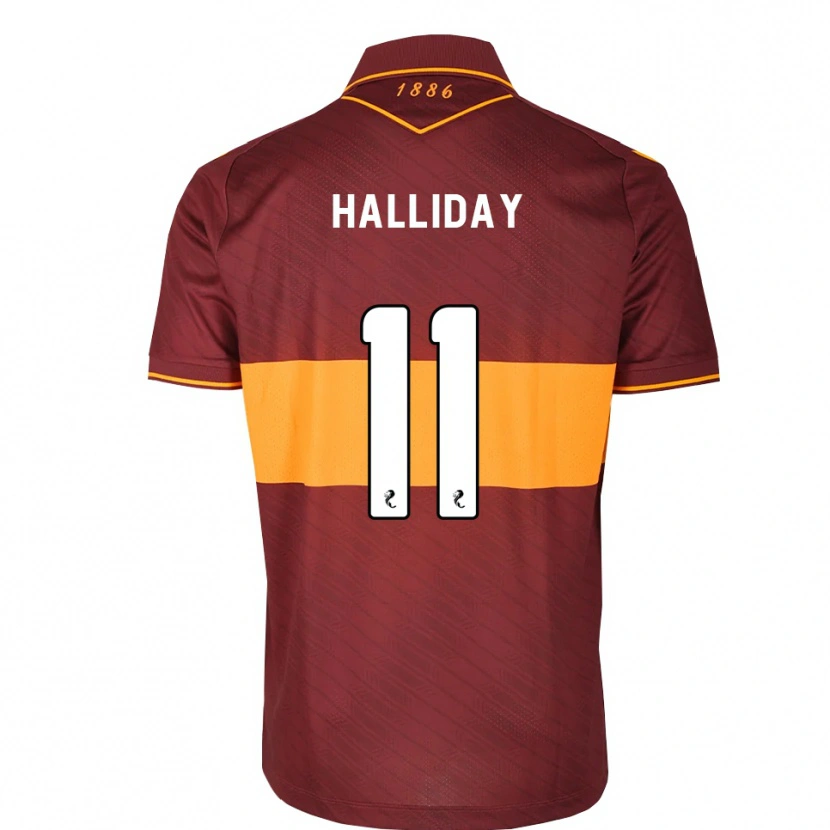 Danxen Hombre Camiseta Andy Halliday #11 Naranja Granate 2ª Equipación 2026/27 La Camisa México