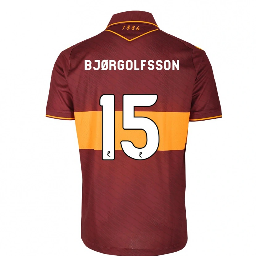 Danxen Hombre Camiseta Eythor Bjørgolfsson #15 Naranja Granate 2ª Equipación 2026/27 La Camisa México