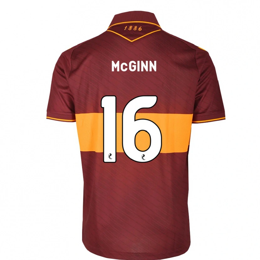 Danxen Hombre Camiseta Paul Mcginn #16 Naranja Granate 2ª Equipación 2026/27 La Camisa México