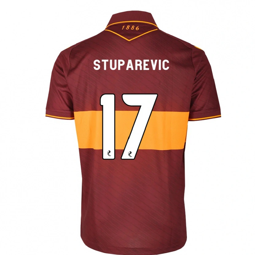 Danxen Hombre Camiseta Filip Stuparevic #17 Naranja Granate 2ª Equipación 2026/27 La Camisa México