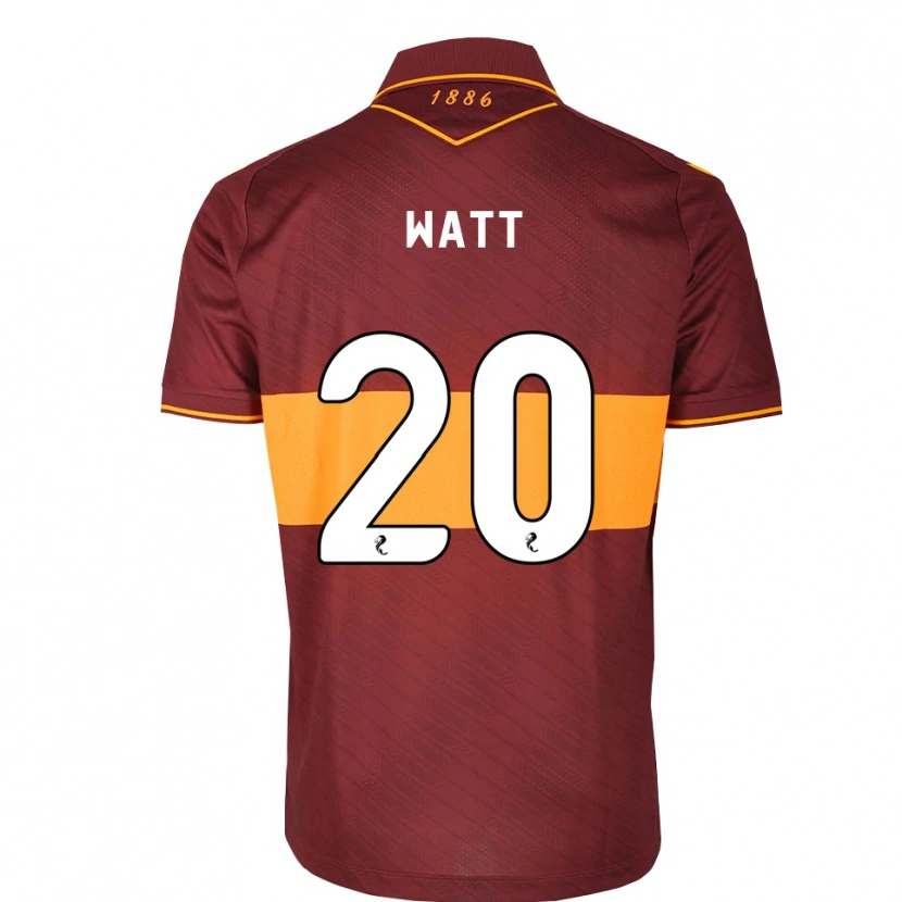 Danxen Hombre Camiseta Elliot Watt #20 Naranja Granate 2ª Equipación 2026/27 La Camisa México