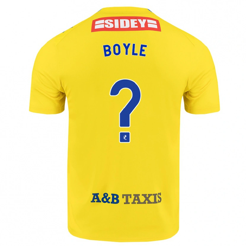 Danxen Hombre Camiseta Callum Boyle #0 Amarillo Azul Negro 2ª Equipación 2026/27 La Camisa México