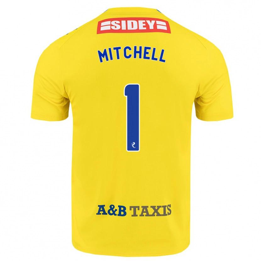 Danxen Hombre Camiseta Ellie Mitchell #1 Amarillo Azul Negro 2ª Equipación 2026/27 La Camisa México