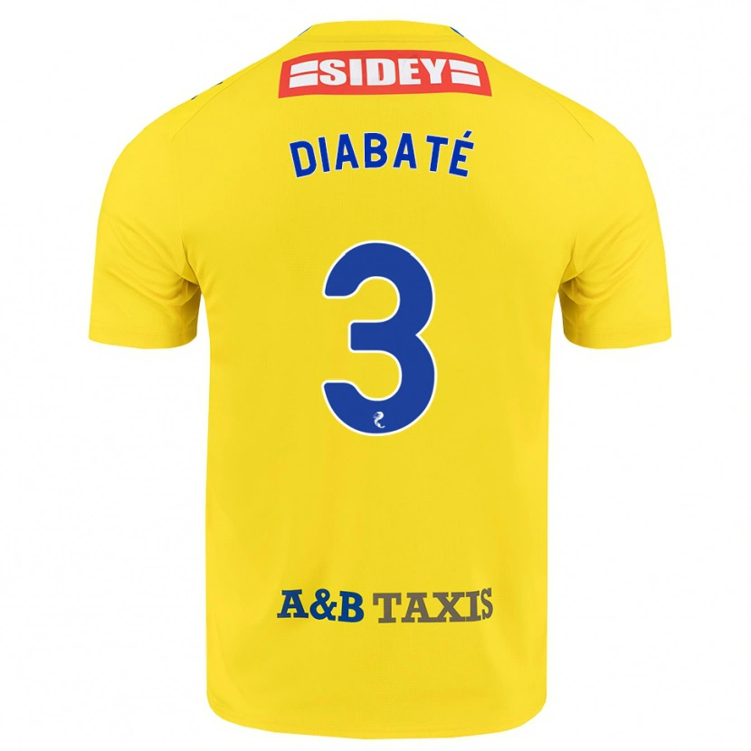 Danxen Hombre Camiseta Cheick Diabaté #3 Amarillo Azul Negro 2ª Equipación 2026/27 La Camisa México