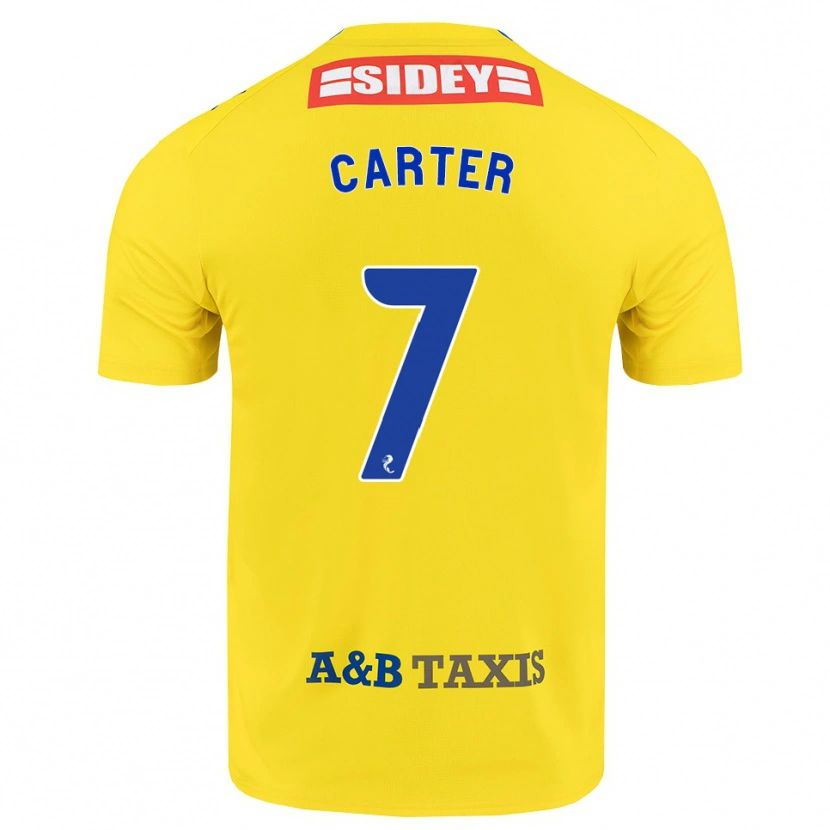 Danxen Hombre Camiseta Nicole Carter #7 Amarillo Azul Negro 2ª Equipación 2026/27 La Camisa México