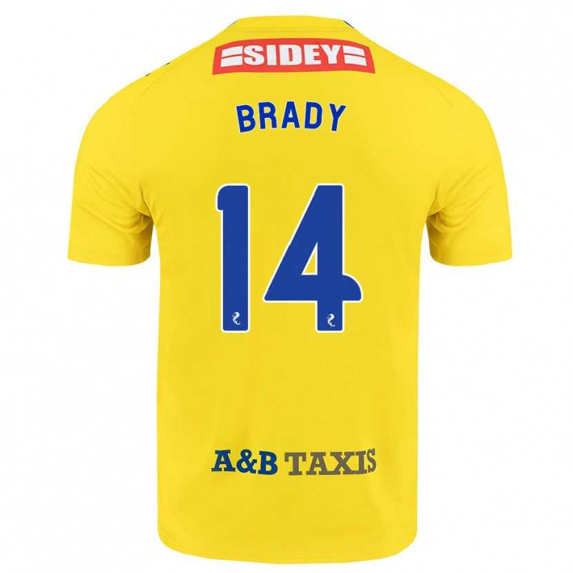 Danxen Hombre Camiseta Scarlett Brady #14 Amarillo Azul Negro 2ª Equipación 2026/27 La Camisa México