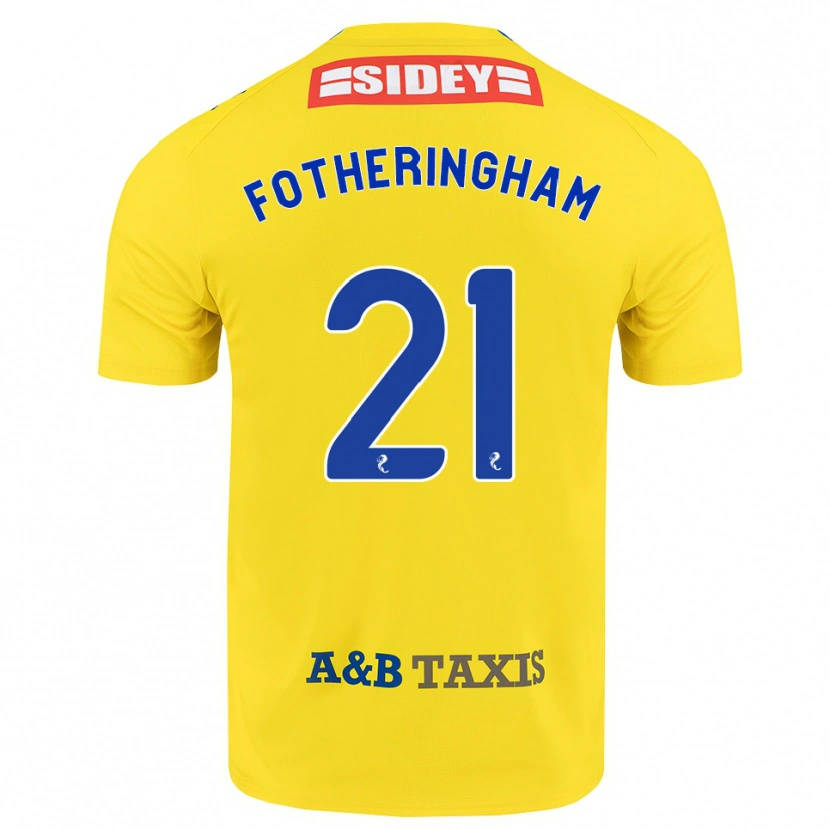 Danxen Hombre Camiseta Kai Fotheringham #21 Amarillo Azul Negro 2ª Equipación 2026/27 La Camisa México