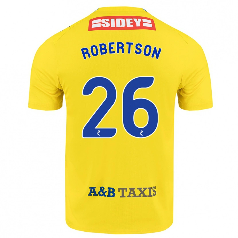 Danxen Hombre Camiseta Rebecca Robertson #26 Amarillo Azul Negro 2ª Equipación 2026/27 La Camisa México