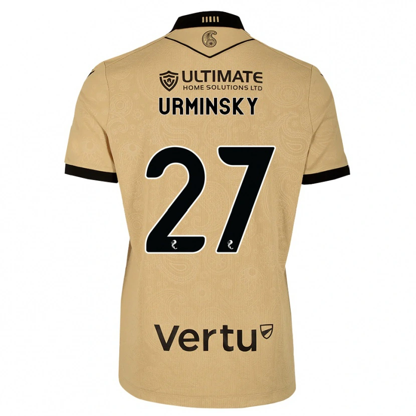 Danxen Hombre Camiseta Peter Urminsky #27 Madera De Burlón Negro 2ª Equipación 2026/27 La Camisa México