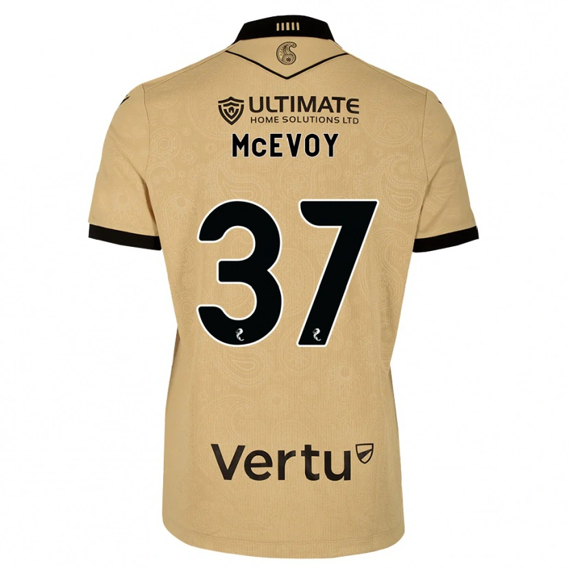 Danxen Hombre Camiseta Carrick Mcevoy #37 Madera De Burlón Negro 2ª Equipación 2026/27 La Camisa México