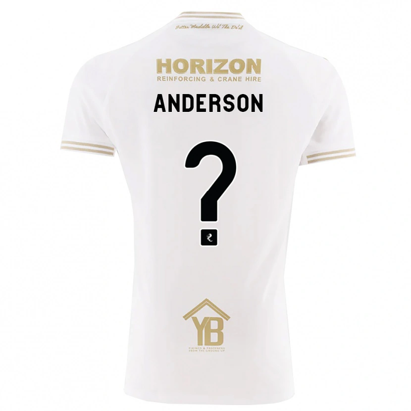 Danxen Hombre Camiseta Brogan Anderson #0 Trigo Blanco 2ª Equipación 2026/27 La Camisa México