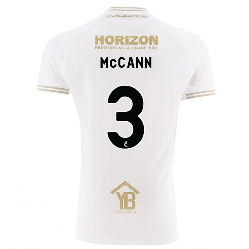 Danxen Hombre Camiseta Leon Mccann #3 Trigo Blanco 2ª Equipación 2026/27 La Camisa México