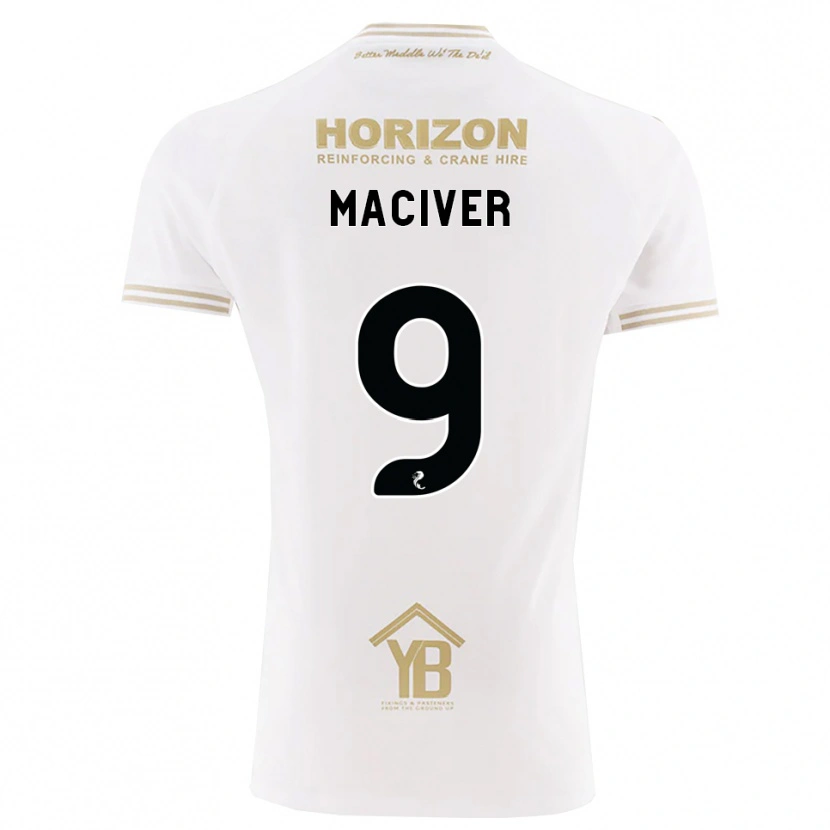 Danxen Hombre Camiseta Ross Maciver #9 Trigo Blanco 2ª Equipación 2026/27 La Camisa México