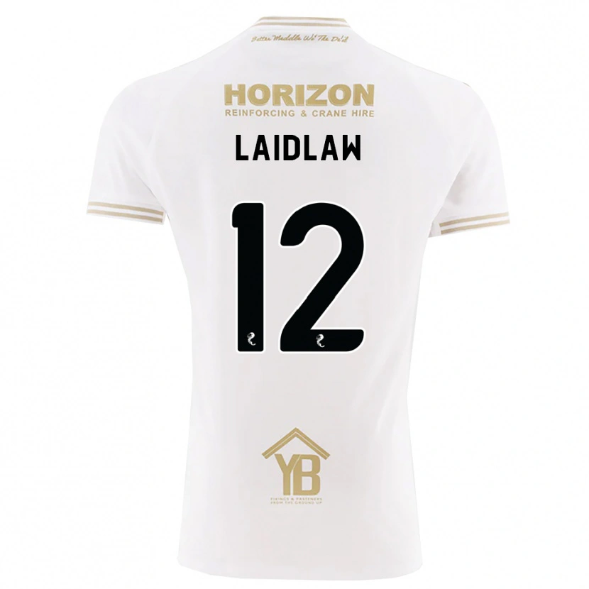Danxen Hombre Camiseta Ethan Laidlaw #12 Trigo Blanco 2ª Equipación 2026/27 La Camisa México